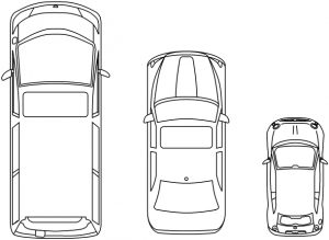 チルダの間取り図作成　車のイラスト