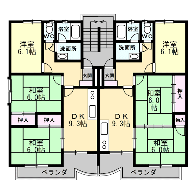 収益物件マンション・アパート平面図作成例02