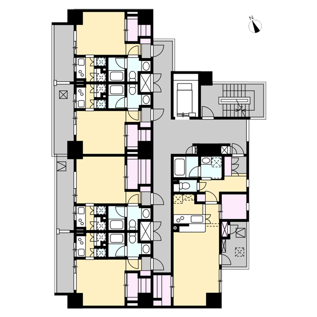 収益物件マンション・アパート平面図作成例04
