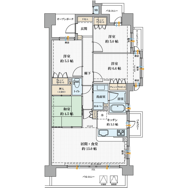 間取り図トレース例08