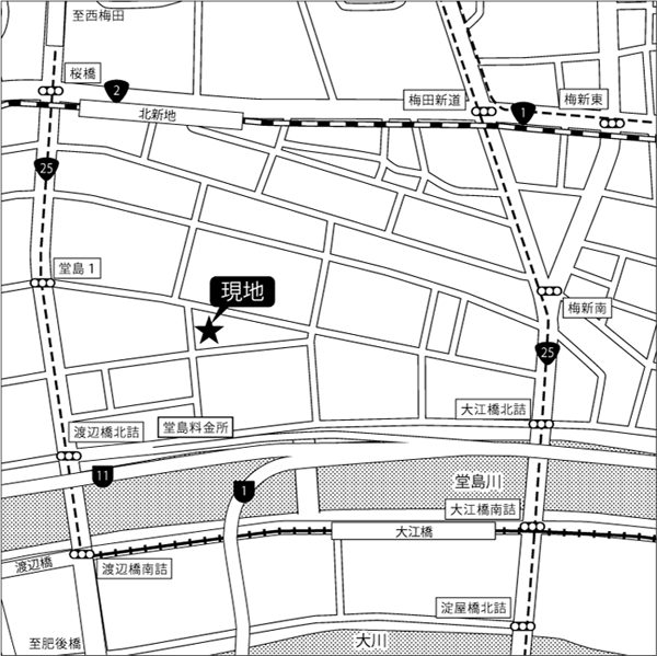 ２色印刷用の地図作成