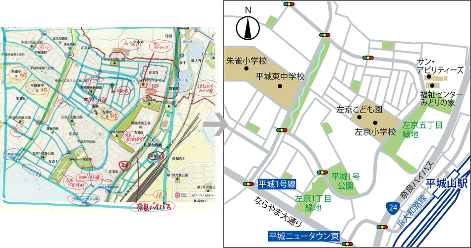 物件案内地図として作成