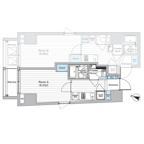 AI形式間取り図面サンプル